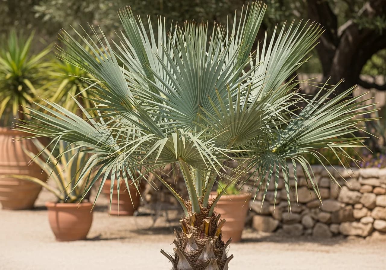 Blaue Zwergpalme - Pflege, Standort und Eigenschaften